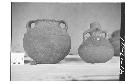 Brown Ware Jar, Incised and Appliqued; Red on Brown Effigy Jar