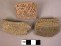 5 potsherds