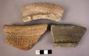 6 decorated pot sherds