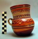 Small painted ceramic pitcher