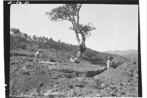 Southeast end of C-I before excavation