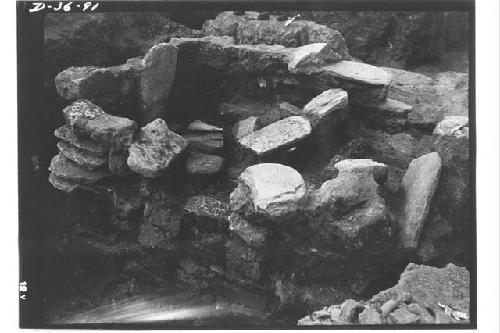 Tomb I partially excavated