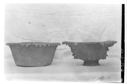 Z 383 = pottery bowl, Z 345 = pottery bowl