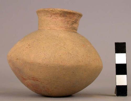 Small pottery jar with constricted neck - Red Line ware