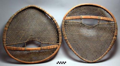 Pair of "elbow" type of snow shoes