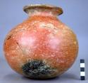 Collared pottery jar - red/buff, class "A"