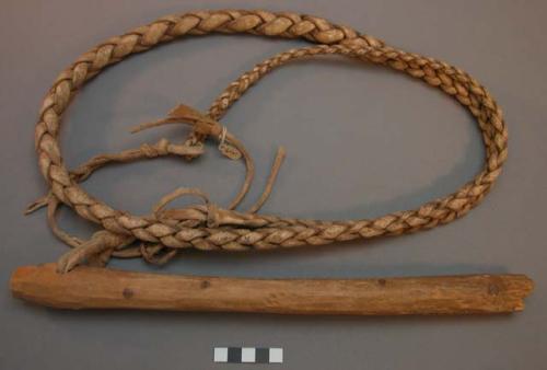 Rawhide bull whip