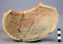 Part of pottery vessel - red/buff sample