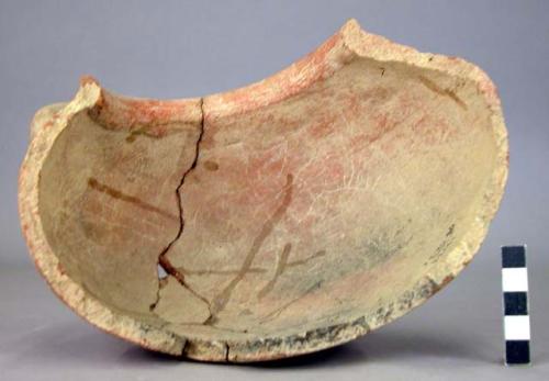 Part of pottery vessel - red/buff sample