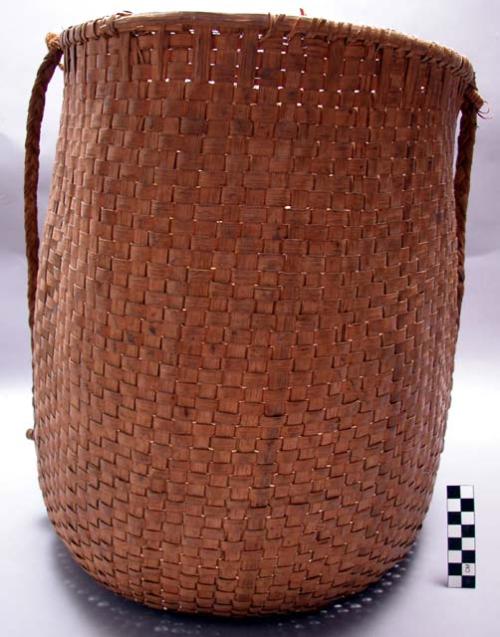 Burden basket with carrying strap