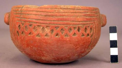 Bowl, incised decoration