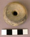 Ceramic, perforated disc or large bead