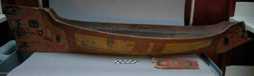 Model of a war canoe