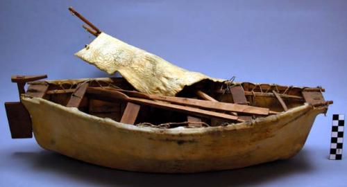 Model of unuak or woman's boat