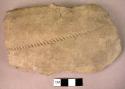 Fragment of pottery urn of true corded or imitation cording (incised) ware