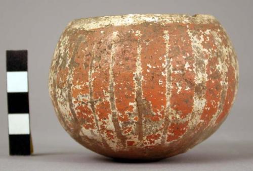Small earthen bowl, painted