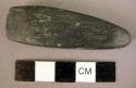 Chisel of blackish slate