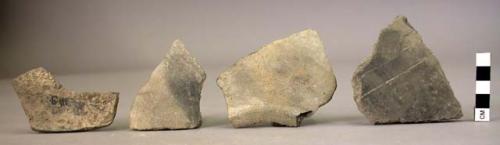 Undecorated sherds