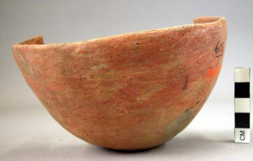 Smooth coarse red ware bowl