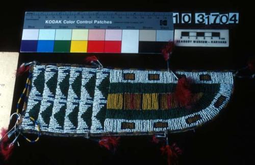 Beaded knife sheath