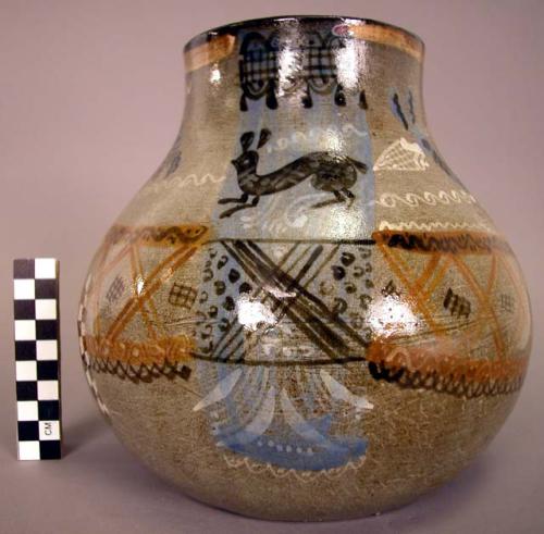 Polychrome vase/jar