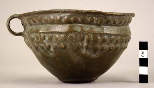 Small bronze cup - plaster cast