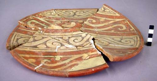 Polychrome plate