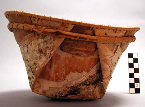 Birchbark container or dish.