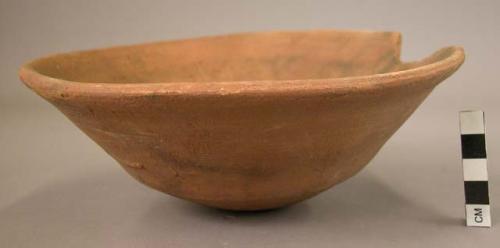 Dish - smooth coarse brown ware