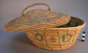 Basket with closed cover