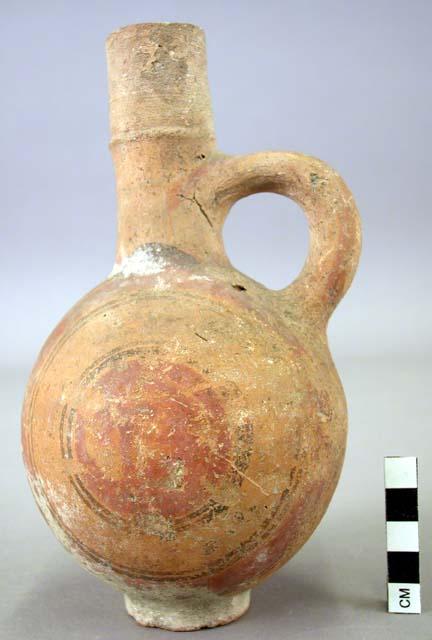 Heavy based pottery jug (neck broken)