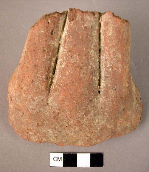 Fragment of a triple pottery handle