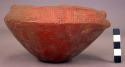 Bowl, incised decoration