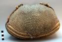Basket made of skin of armadillo