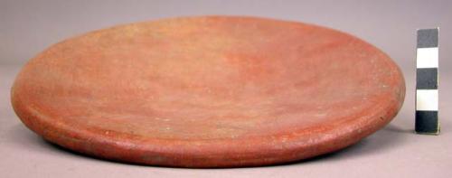 Red pottery griddle