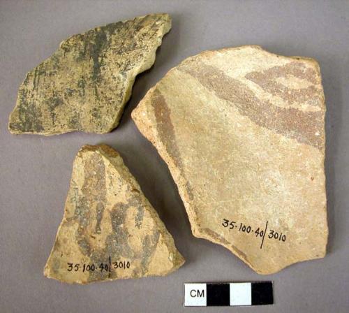 3 potsherds