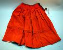 Woman's under skirt (next to last) - burnt orange plain weave; single +