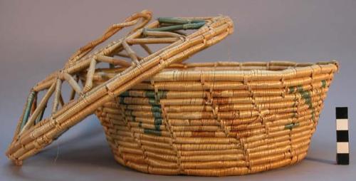 Baskets, open work covers