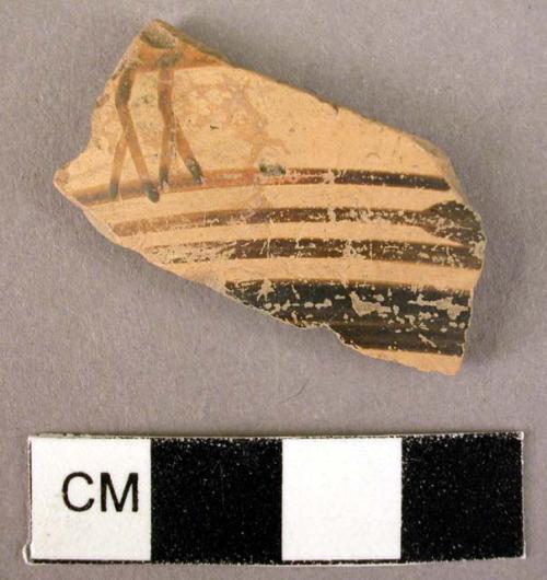 Potsherd with feet of a Geometric bird