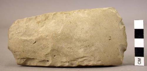 Polished limestone axe