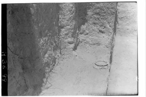 Structure C-VI: Room B, olla neck on floor