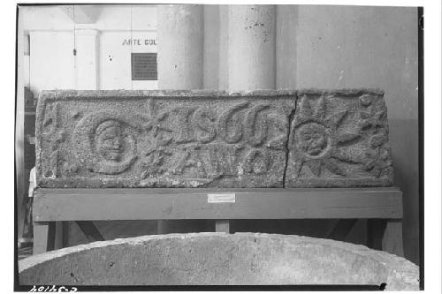 Stone from Oxbutzcab Bearing Date 1566 (Merida Museum)