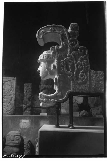 Serpent Cornices. Reina de Uxmal. Side view.