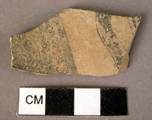 Potsherd - conventionalized naturalistic pattern