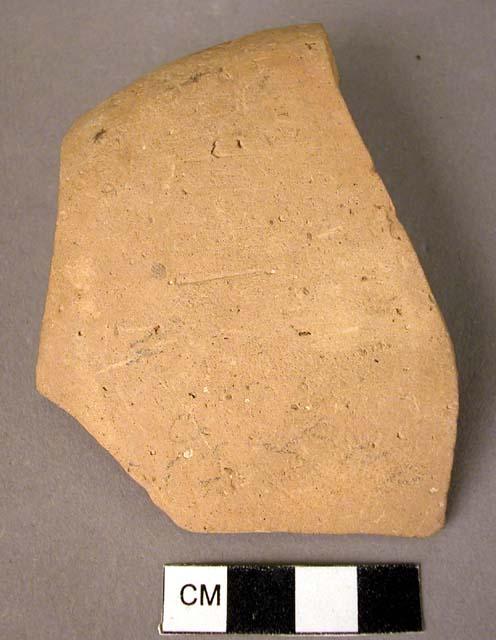 Pottery bowl rim fragment