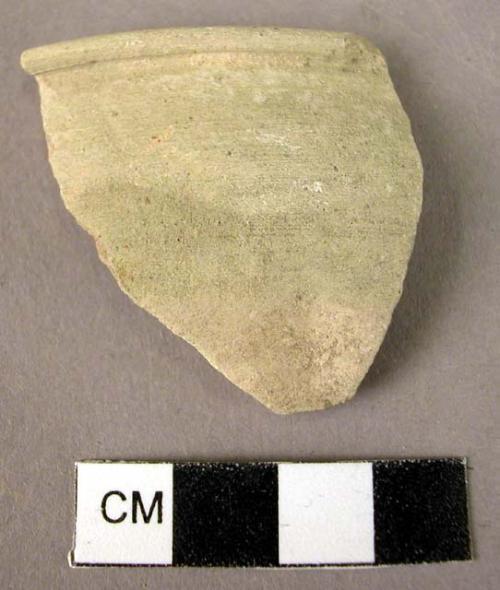 Potsherd - undecorated cylix rim