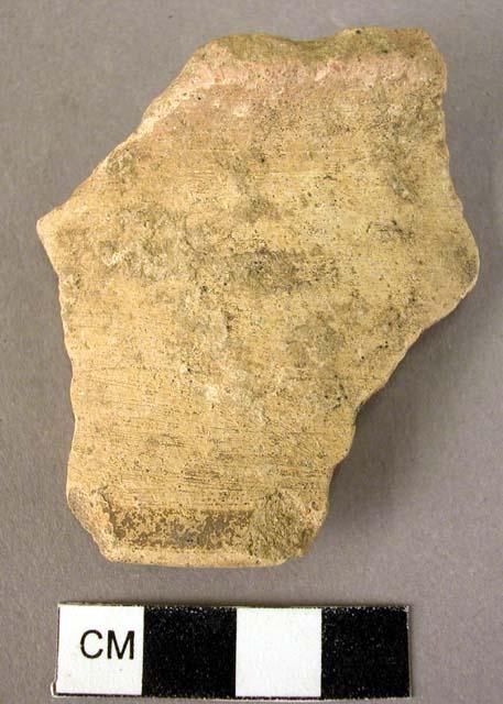 Rim potsherd - painted stripe on rim - Minoan