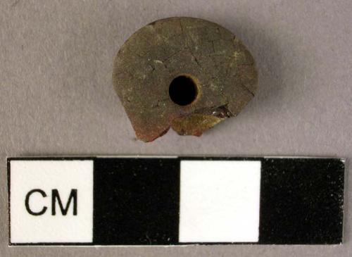 Pendant, disk-shaped