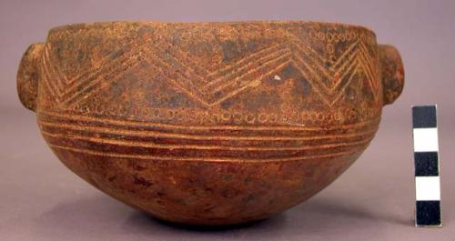 Bowl, incised decoration