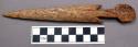 Whalebone seal spear with two barbs - western type